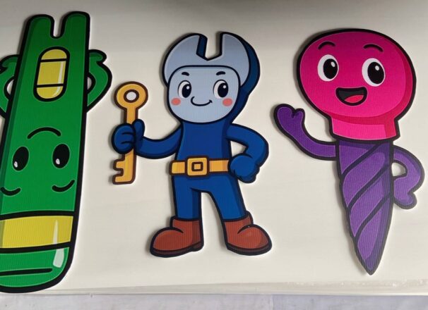 งานป้ายคาแรกเตอร์สุดน่ารัก เพิ่มสีสันให้ร้าน