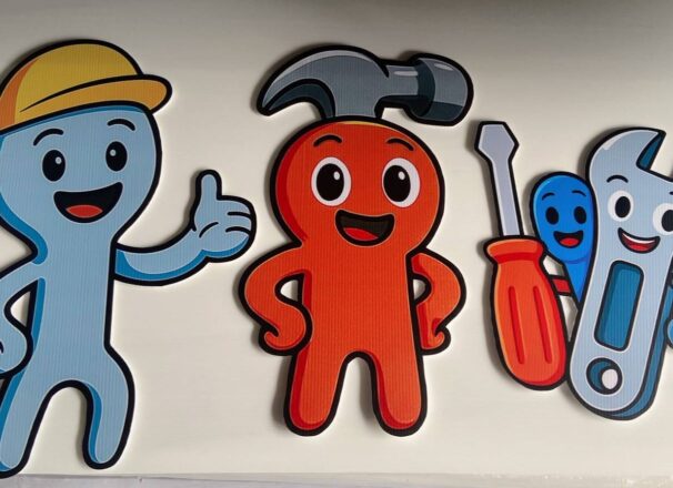 งานป้ายคาแรกเตอร์สุดน่ารัก เพิ่มสีสันให้ร้าน