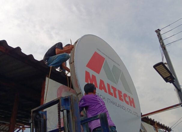 ผลงาน ติดตั้งป้ายไฟขนาดใหญ่