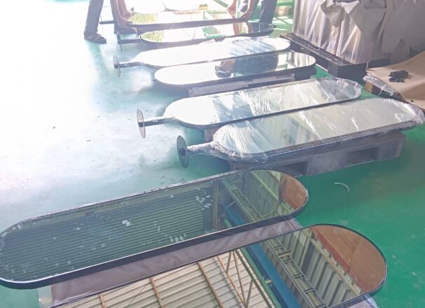 ผลงานป้ายกระจกพิเศษของห้างแว่น K-OPTIC