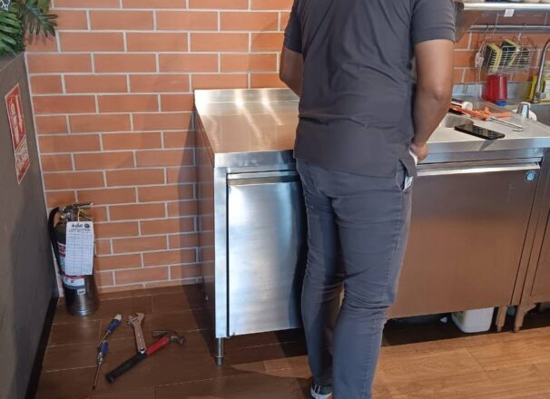 ผลงานผลิตเเละซ่อมเครื่องครัวเเสตนเลสของร้าน cafe AMAZON สาขาบรมราชชนนี 60