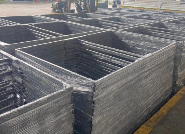 ผลงานการผลิตโครงเหล็กป้าย