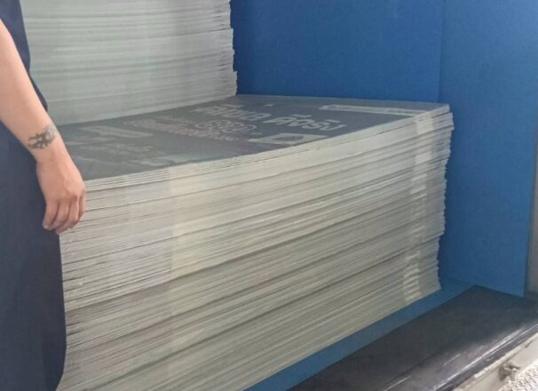 งานจัดส่งป้าย A Board จำนวน 2,362 สถานี - ME Engineering รับทำป้าย A Board