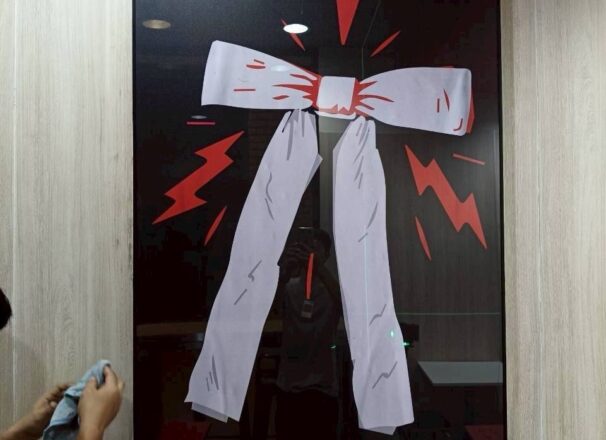 ติดตั้งป้าย KFC @Terminal อโศก​ - ME Engineering รับติดตั้งป้าย