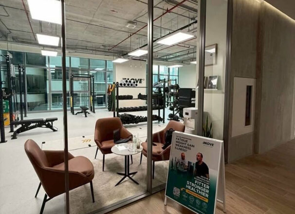 งานผลิตและติดตั้งป้าย A Board สำหรับ MOVE Private Fitness