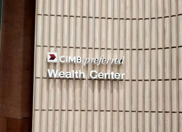 งานติดตั้งป้าย CIMB