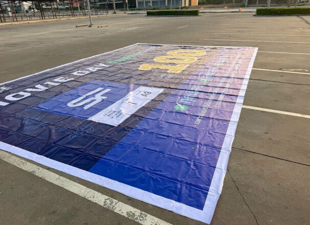 งานรื้อถอนป้ายเดิม พร้อมติดตั้งป้ายใหม่ CENTRAL FESTIVAL