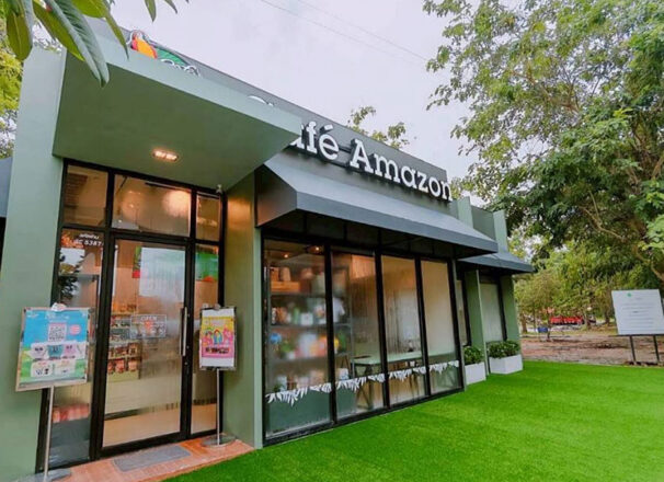 งานตกแต่งอุปกรณ์ Cafe Amazon