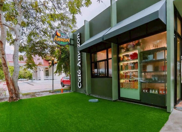 งานตกแต่งอุปกรณ์ Cafe Amazon