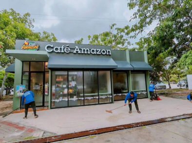 งานตกแต่งอุปกรณ์ Cafe Amazon