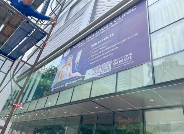 งานติดตั้ง ป้าย NOBEL WELLNESS CLINIC | ME engineering รับทำป้ายคลีนิค